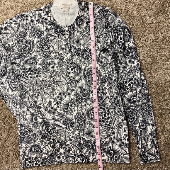 J.Crew Graphic Floral Caryn Cardigan Sweater S - Picture 6 of 6